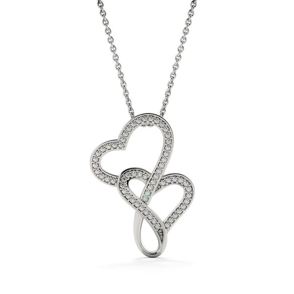 Gift for Wife - Double Heart Necklace - Seed Loving Gift