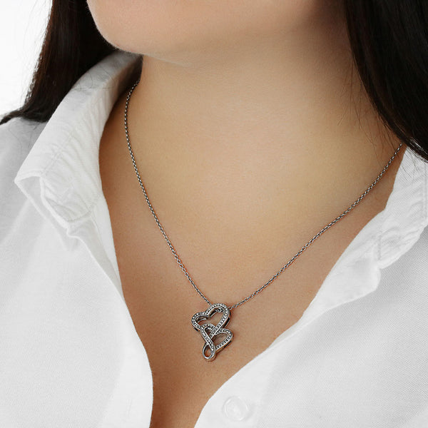 Gift for Wife - Double Heart Necklace - Seed Loving Gift