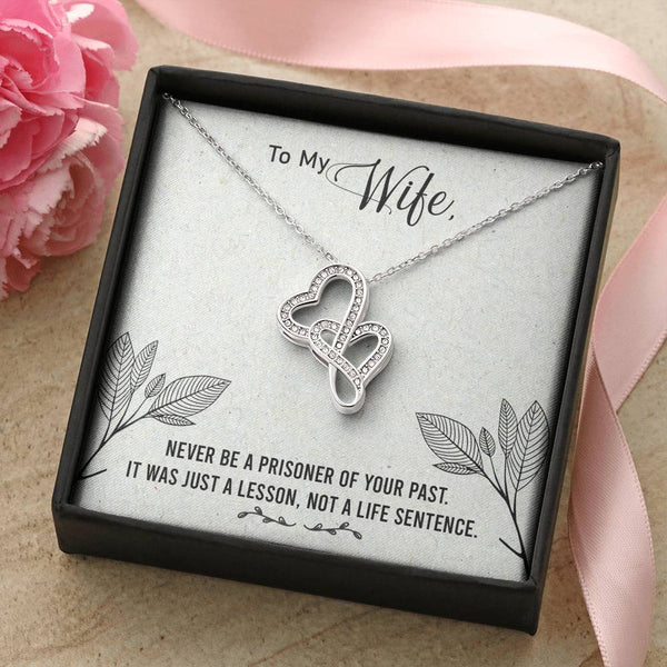 Gift for Wife - Double Heart Necklace - Seed Loving Gift