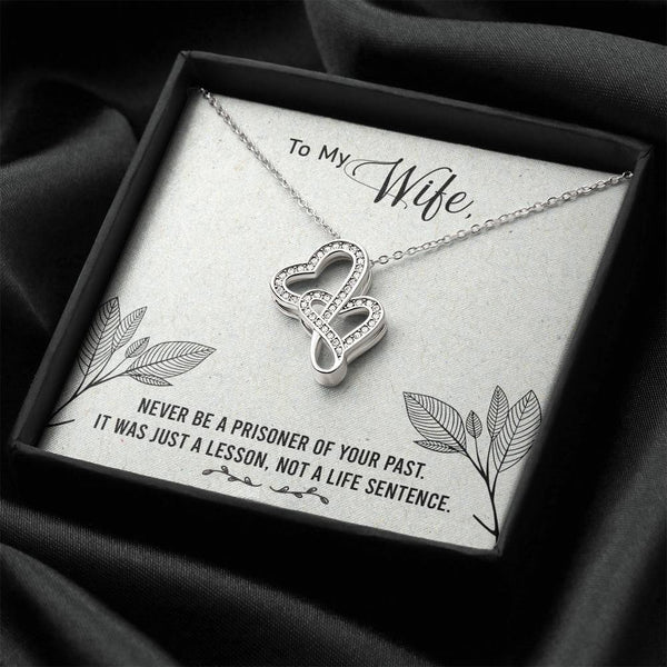 Gift for Wife - Double Heart Necklace - Seed Loving Gift