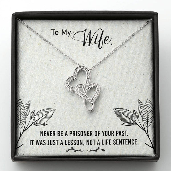 Gift for Wife - Double Heart Necklace - Seed Loving Gift