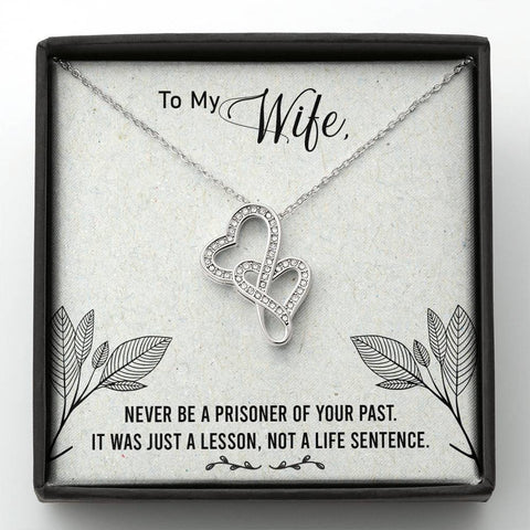 Gift for Wife - Double Heart Necklace - Seed Loving Gift