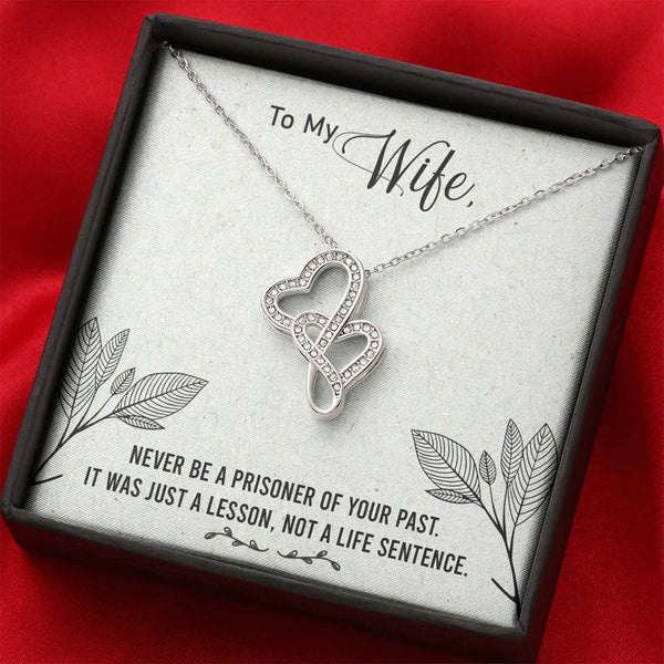 Gift for Wife - Double Heart Necklace - Seed Loving Gift