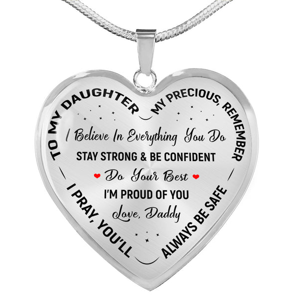 To My Daughter - Heart Pendant - Seed Loving Gift