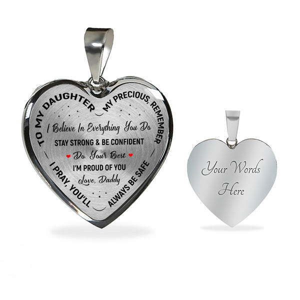 To My Daughter - Heart Pendant - Seed Loving Gift
