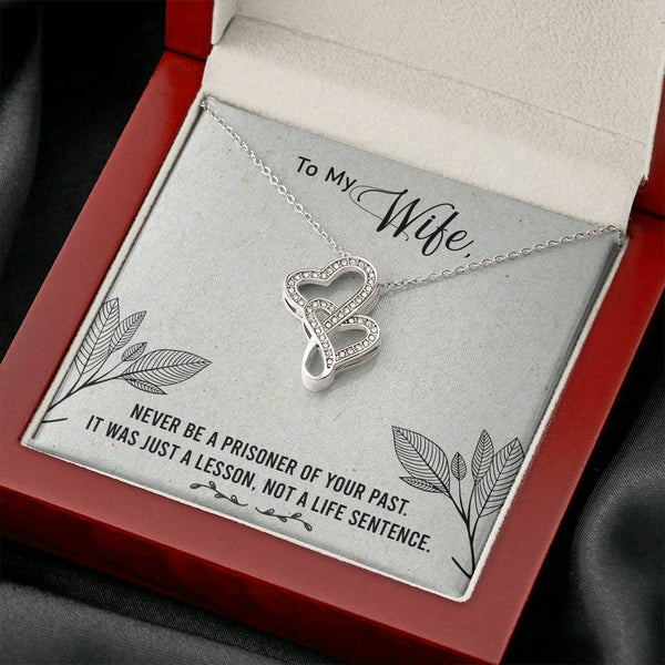 Gift for Wife - Double Heart Necklace - Seed Loving Gift