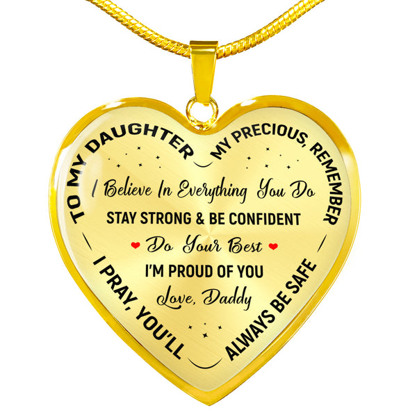 To My Daughter - Heart Pendant - Seed Loving Gift