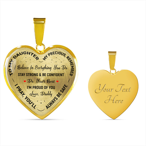 To My Daughter - Heart Pendant - Seed Loving Gift