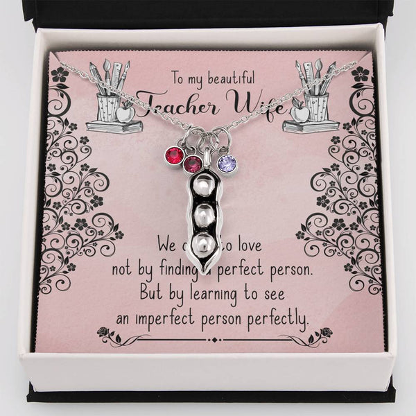 Gift for Wife - Pea Pod Necklace - Seed Loving Gift