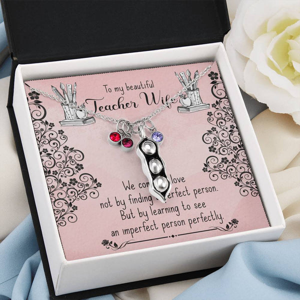 Gift for Wife - Pea Pod Necklace - Seed Loving Gift