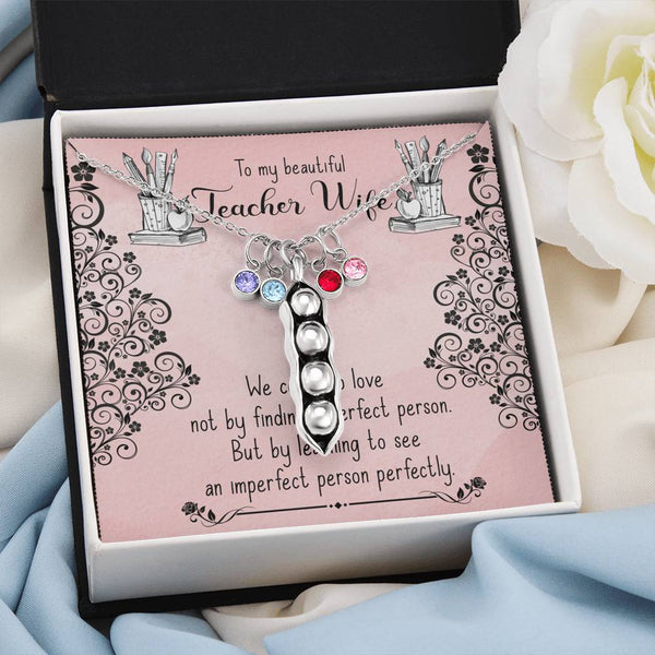 Gift for Wife - Pea Pod Necklace - Seed Loving Gift