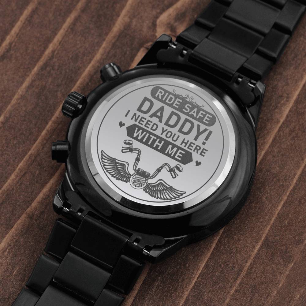 Gift for Dad - Wrist Watch - Ride Safe