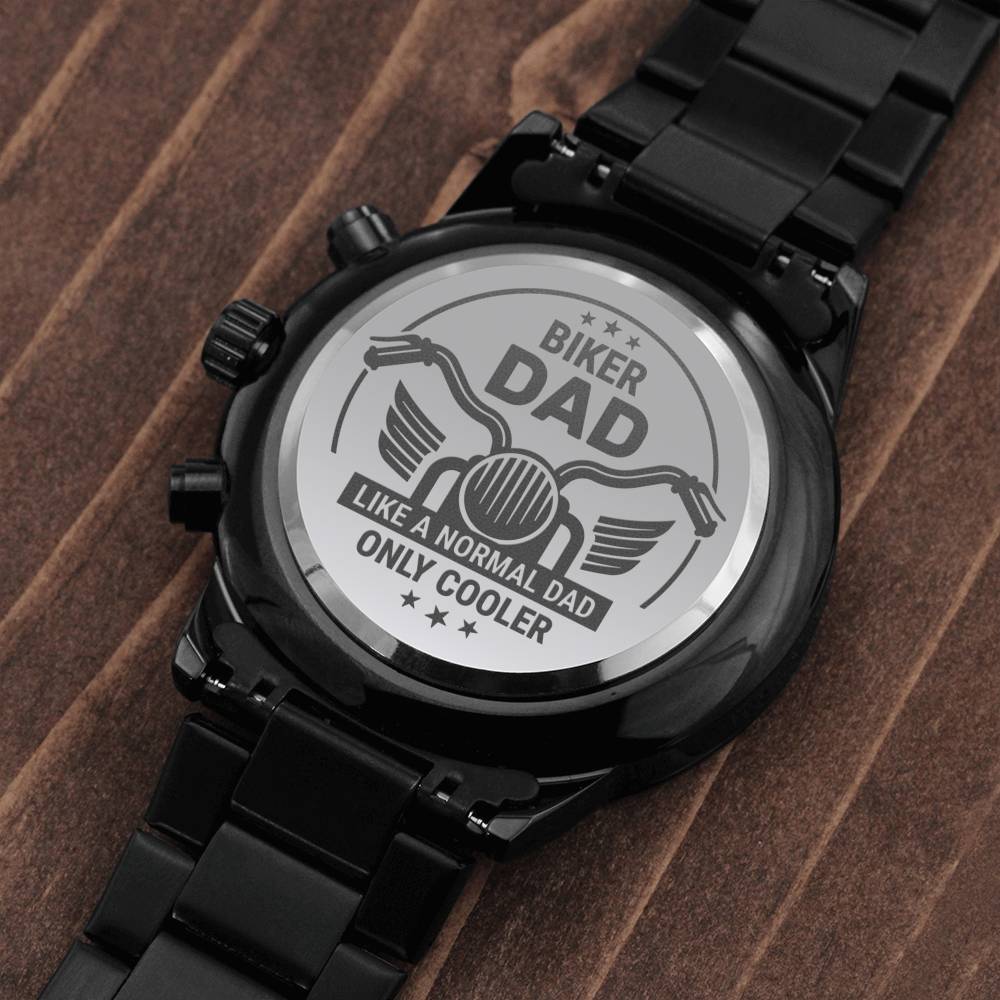 Gift for Dad - Wrist Watch - Biker Dad