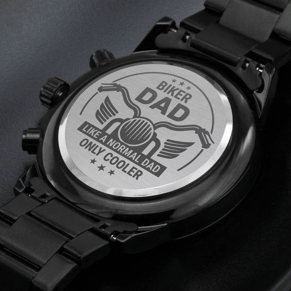 Gift for Dad - Wrist Watch - Biker Dad