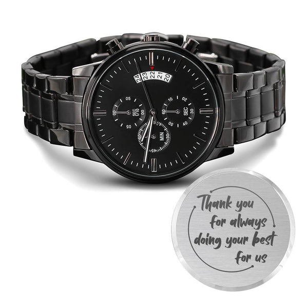 Gift for Dad - Wrist Watch  - Thank You For