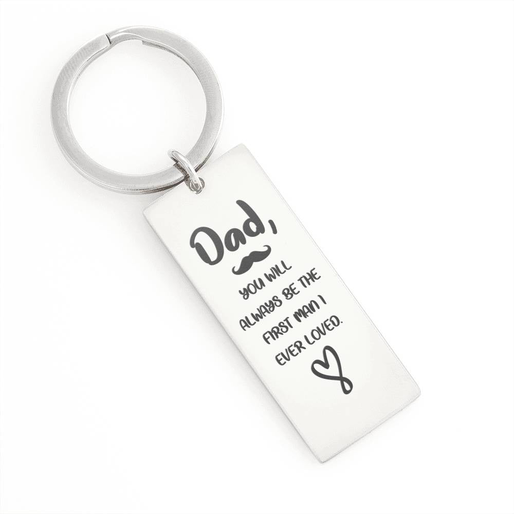 Gift for Dad - Rectangle Keychain - Seed Loving Gift