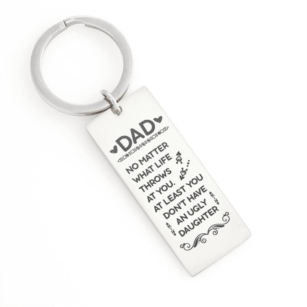 Gift for Dad - Rectangle Keychain - Seed Loving Gift