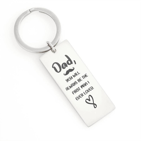 Gift for Dad - Rectangle Keychain - Seed Loving Gift