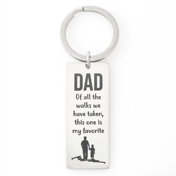 Gift for Dad - Rectangle Keychain - Seed Loving Gift