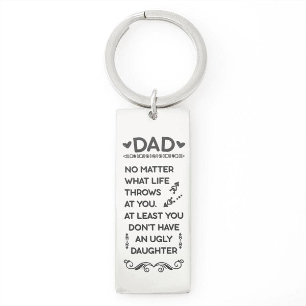 Gift for Dad - Rectangle Keychain - Seed Loving Gift