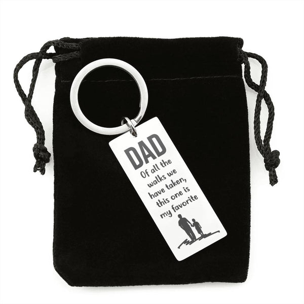 Gift for Dad - Rectangle Keychain - Seed Loving Gift