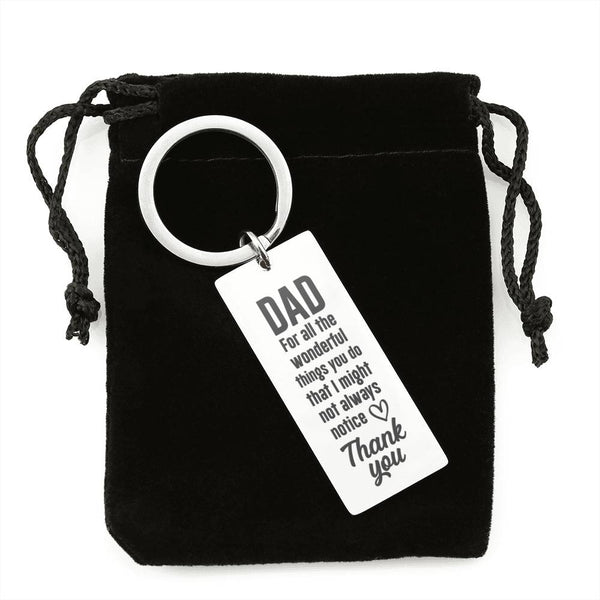 Gift for Dad - Rectangle Keychain - Seed Loving Gift