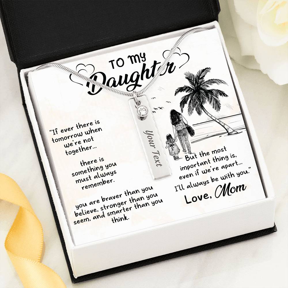 Gift For Daughter - Birthstone Name Necklace - Seed Loving Gift