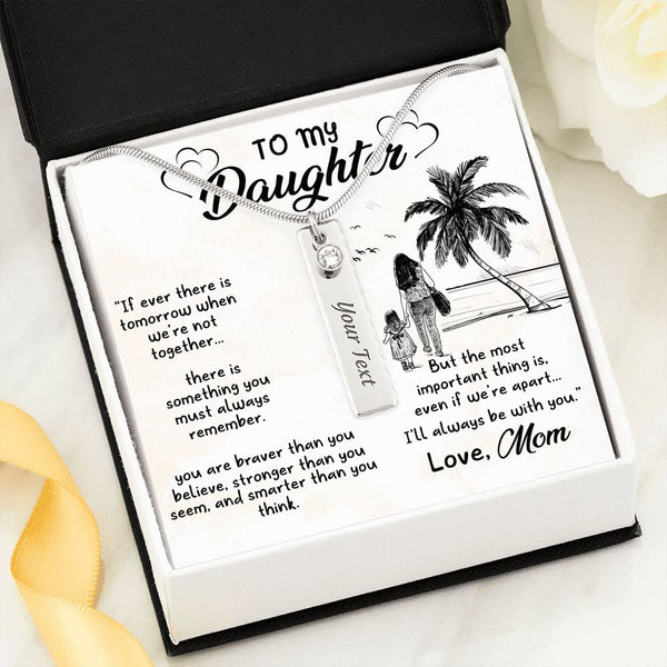 Gift For Daughter - Birthstone Name Necklace - Seed Loving Gift