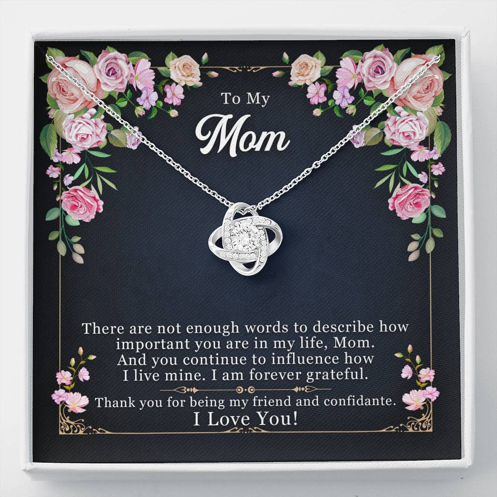 Gift for Mom - Love Knot Necklace - Seed Loving Gift