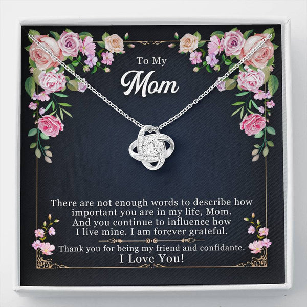 Gift for Mom - Love Knot Necklace - Seed Loving Gift