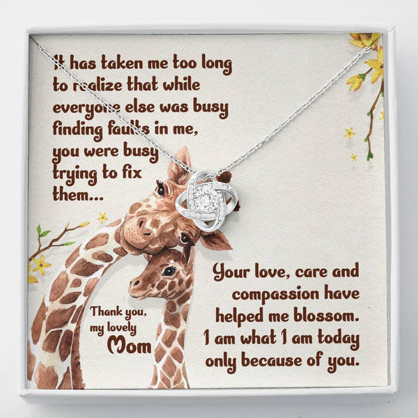 Gift For Mom - The Love Knot Necklace - Seed Loving Gift
