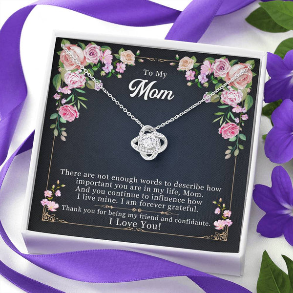 Gift for Mom - Love Knot Necklace - Seed Loving Gift