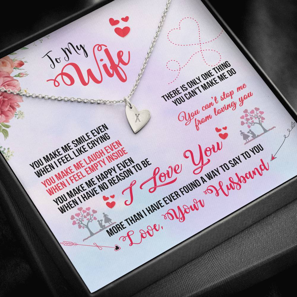 To My Wife - Heart Pendant - Seed Loving Gift