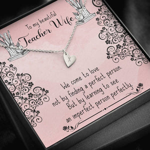 To My Wife - Heart Pendant - Seed Loving Gift