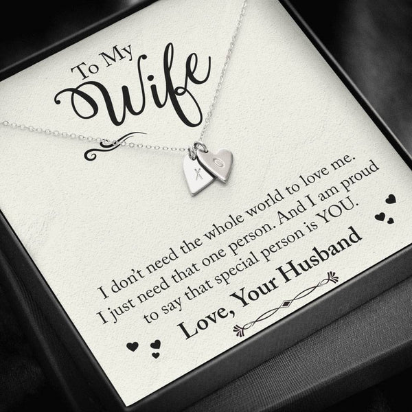 To My Wife - Heart Pendant - Seed Loving Gift