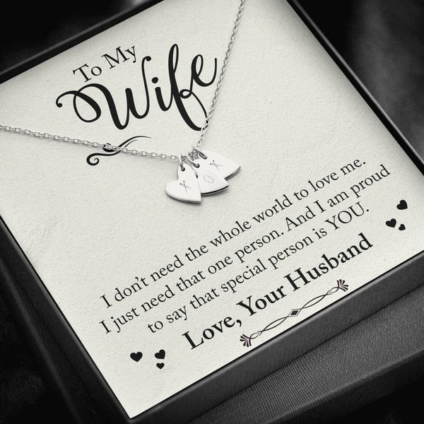 To My Wife - Heart Pendant - Seed Loving Gift