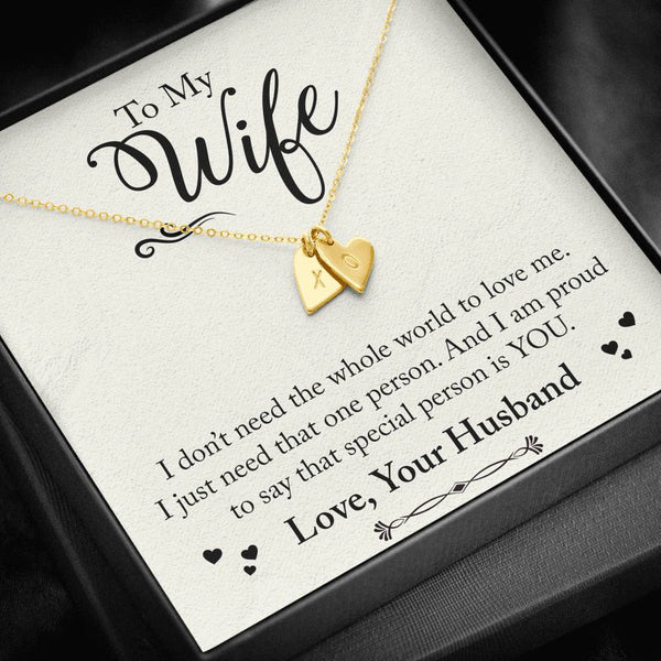 To My Wife - Heart Pendant - Seed Loving Gift