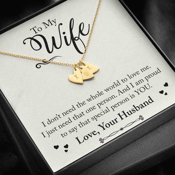 To My Wife - Heart Pendant - Seed Loving Gift