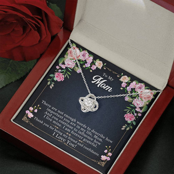 Gift for Mom - Love Knot Necklace - Seed Loving Gift