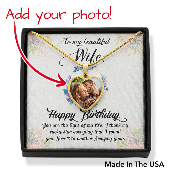 Gift for Wife - Happy Birthday - Heart Pendant - Seed Loving Gift